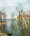 Primavera aguas altas 1897 Isaac Levitan paisaje del río